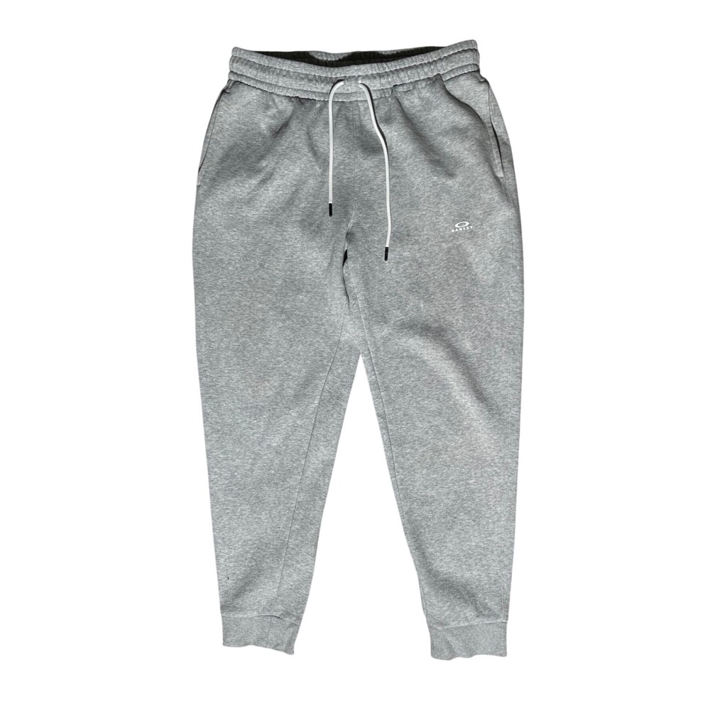 Oakley Gray Fleece Jogger Sweatpants Men's Size M Regular Fit Drawstring